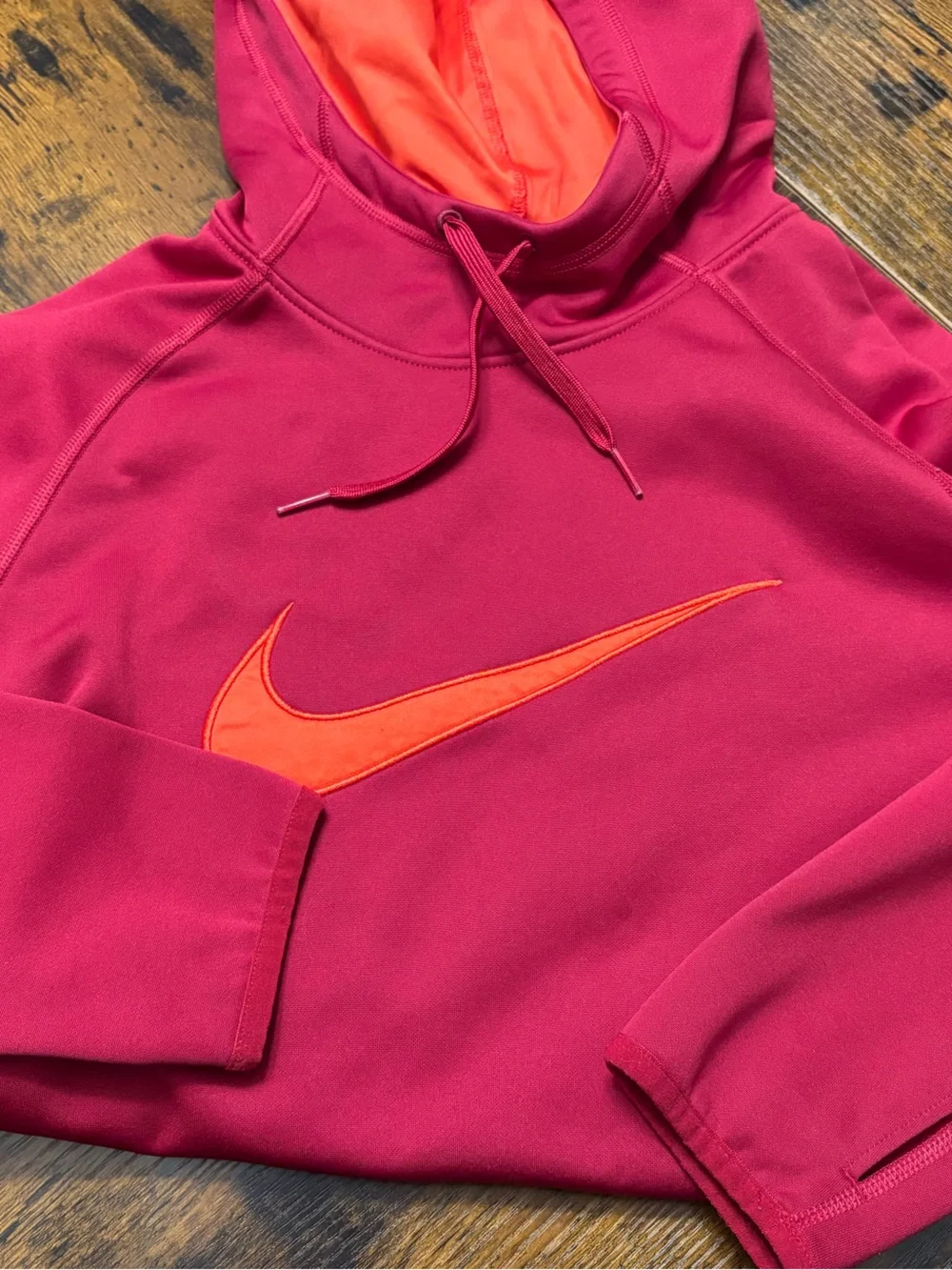 Nike Magenta & Orange Dri-Fit Hoodie